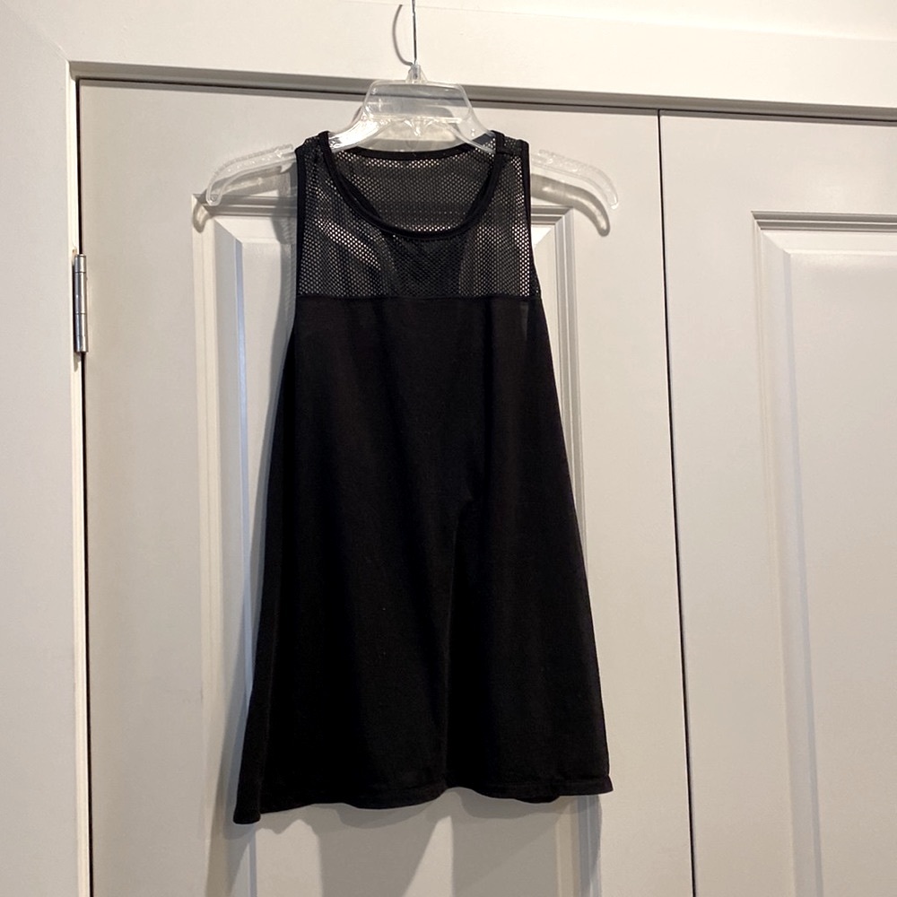 ATHLETA BLACK MESH TANK TOP